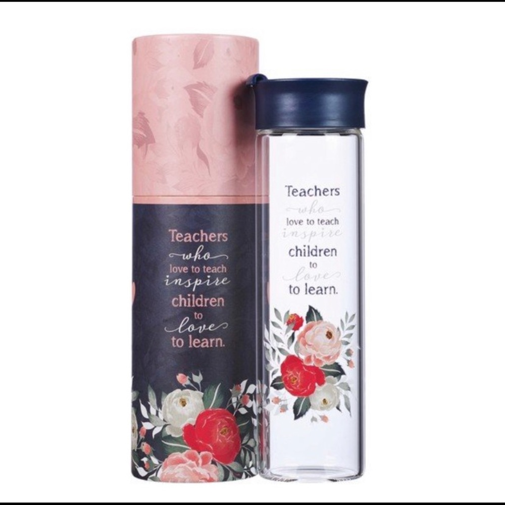 Teachers Glass Water Bottle